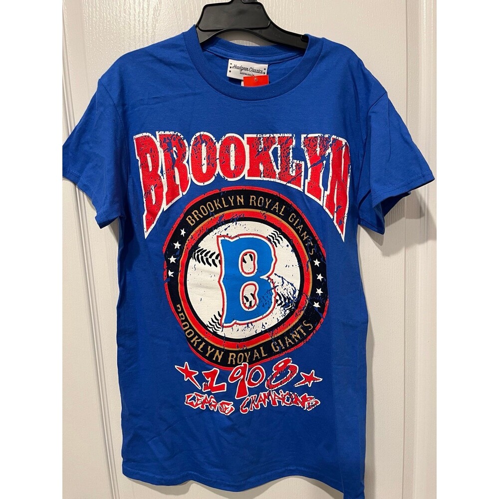 Brooklyn Royal Giants Graphic T-Shirt Blue Mens Small NWT
